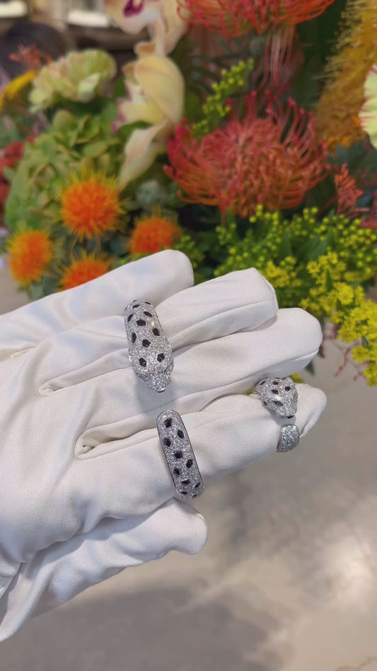 Pantheris  White gold Full Diamonds Set